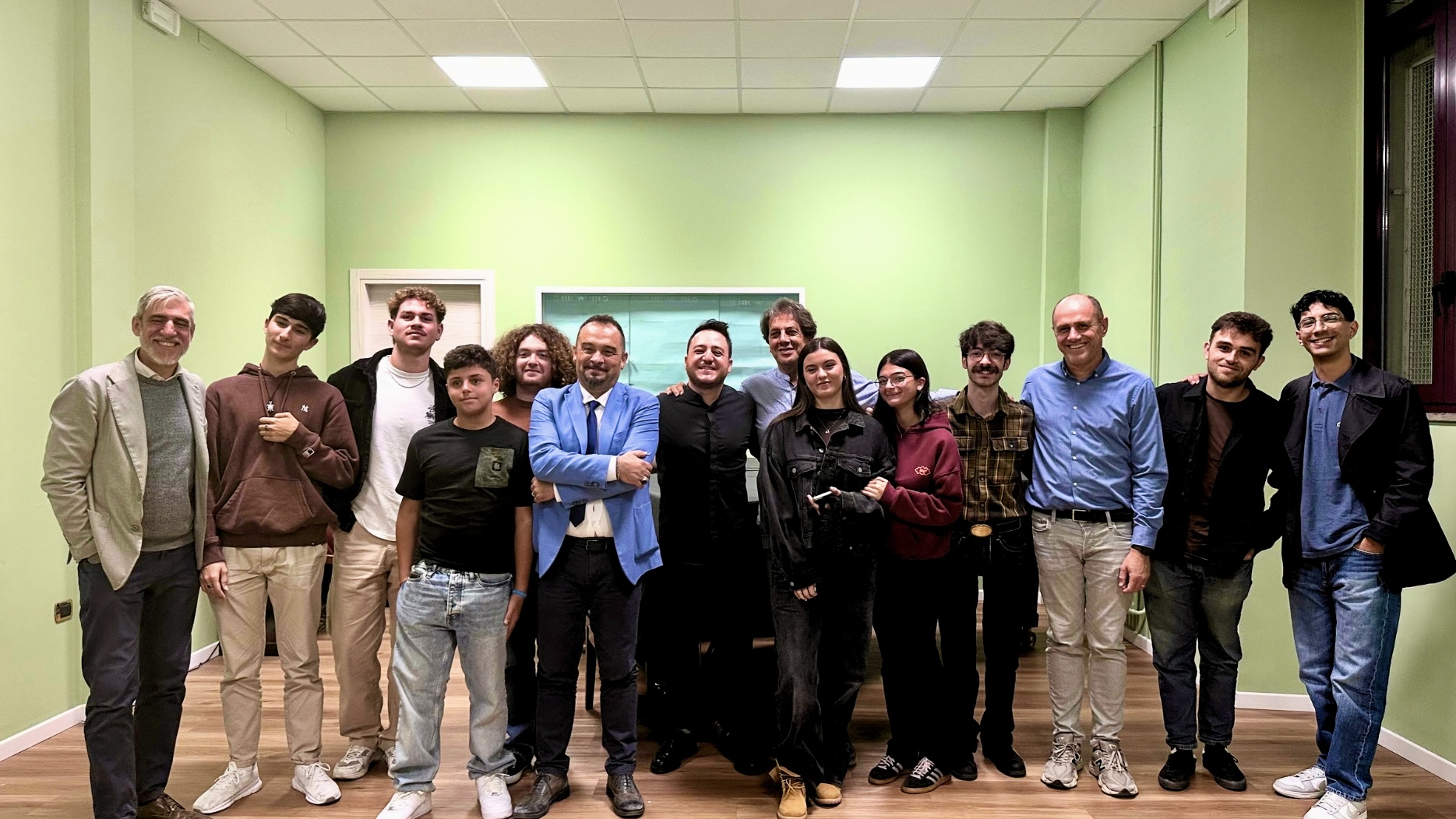 Foto dopo il concerto di Gian Marco Ciampa. Ospite il direttore del Conservatorio, il M.o Ferdinando Muttillo